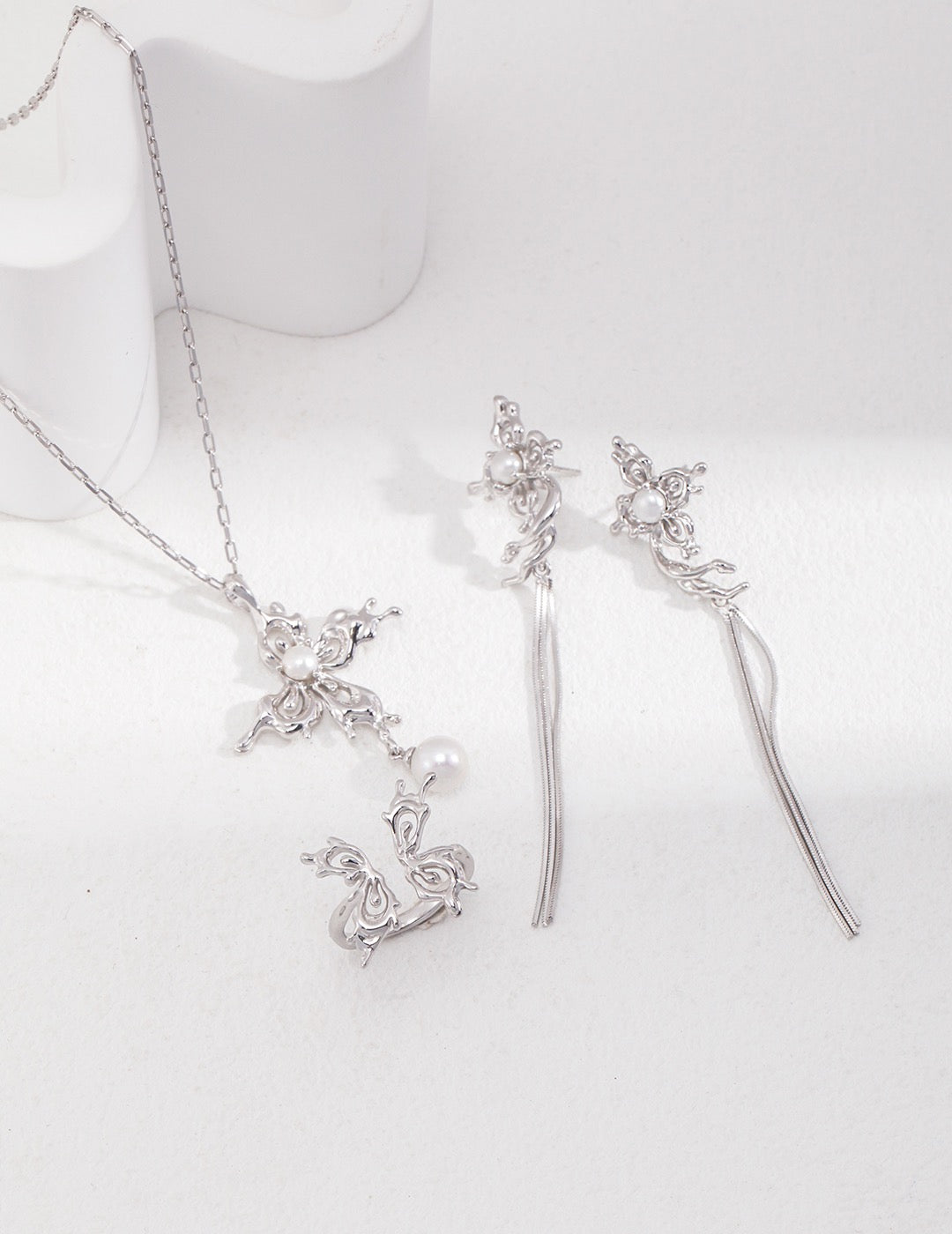 Sergio Butterfly Pearl set