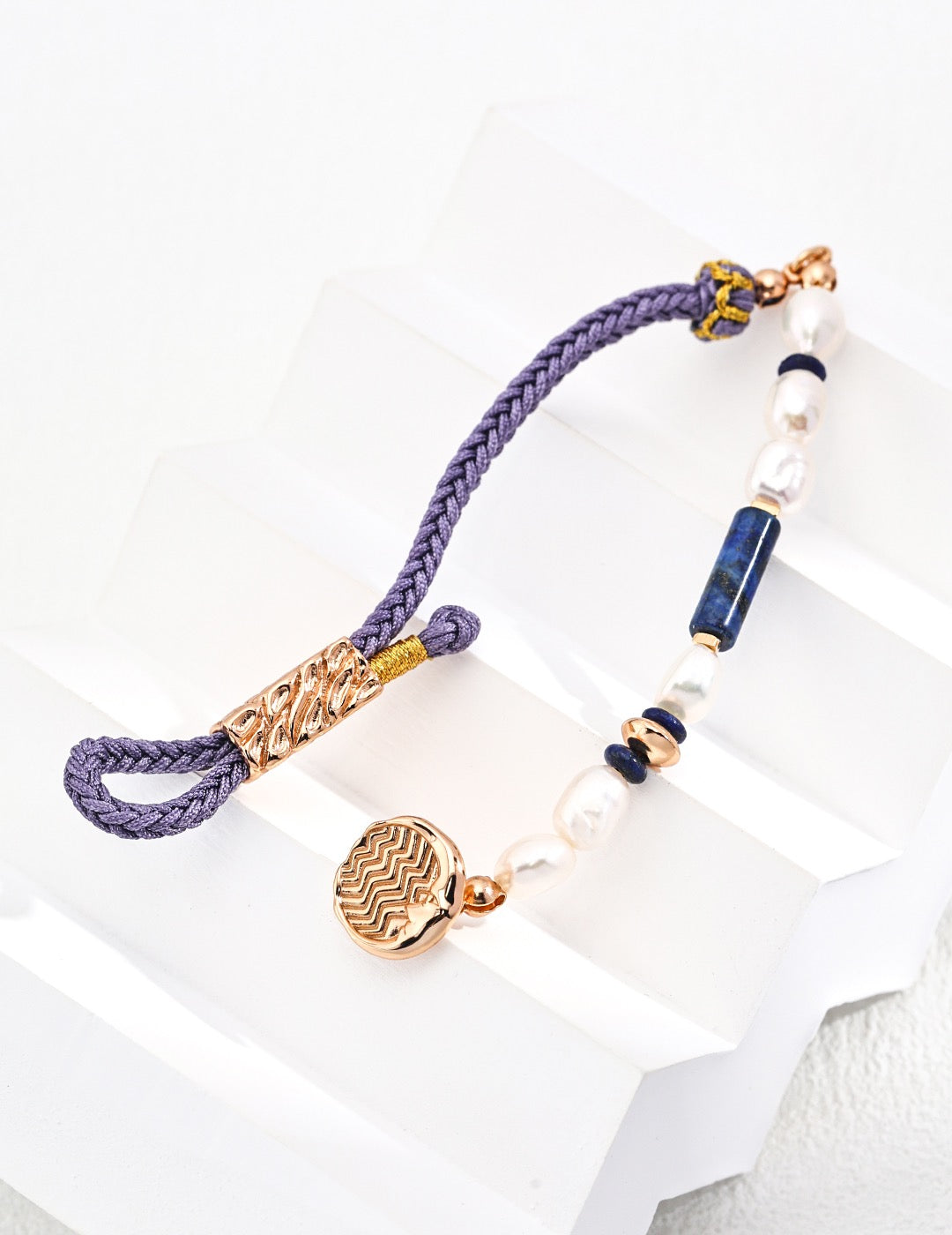 Lakeside Lapis pearl bracelet