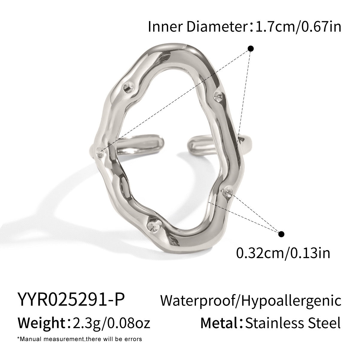 Curvy hoop rings