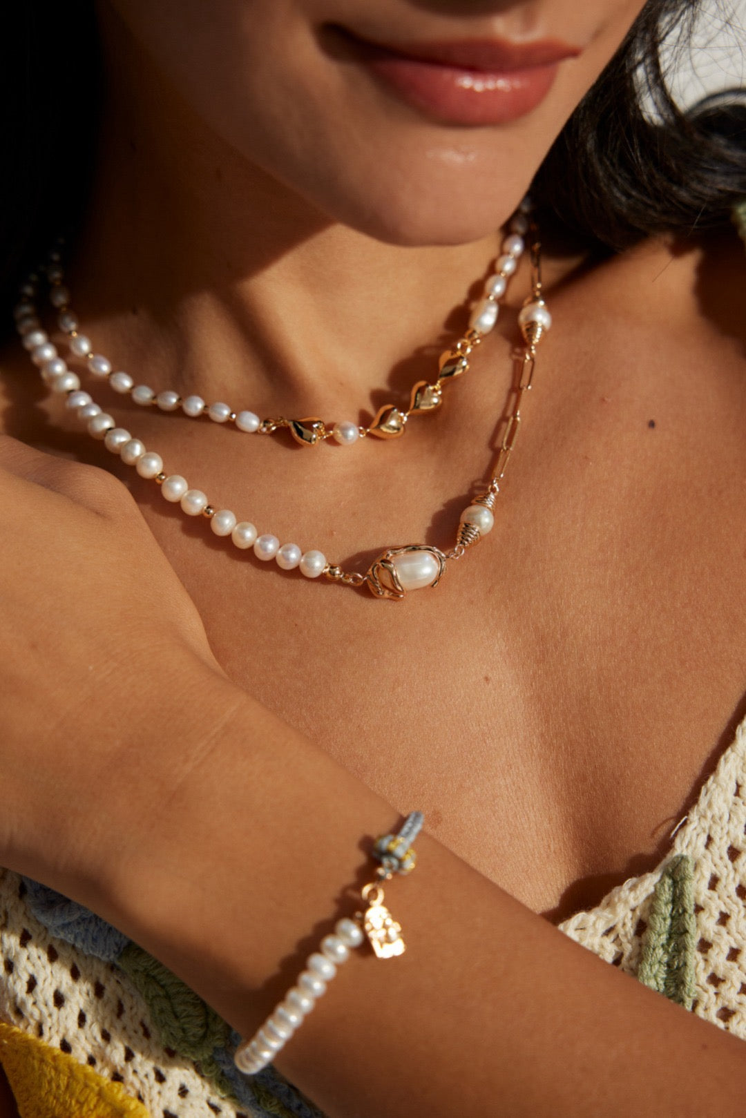 Barak natural Pearl necklace