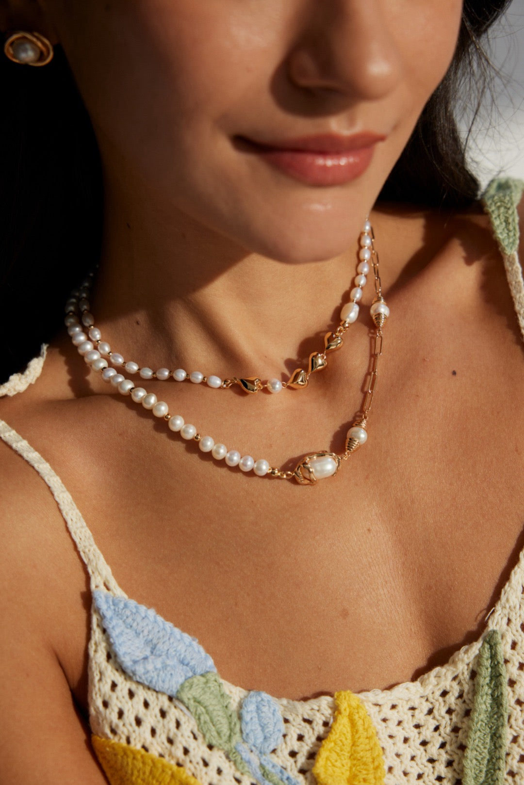 Barak natural Pearl necklace