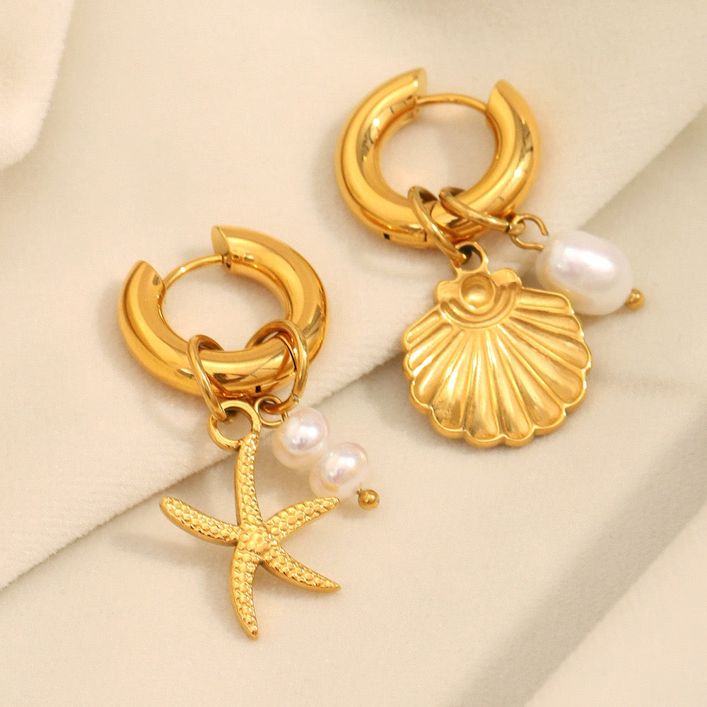 Starfish shell hoops