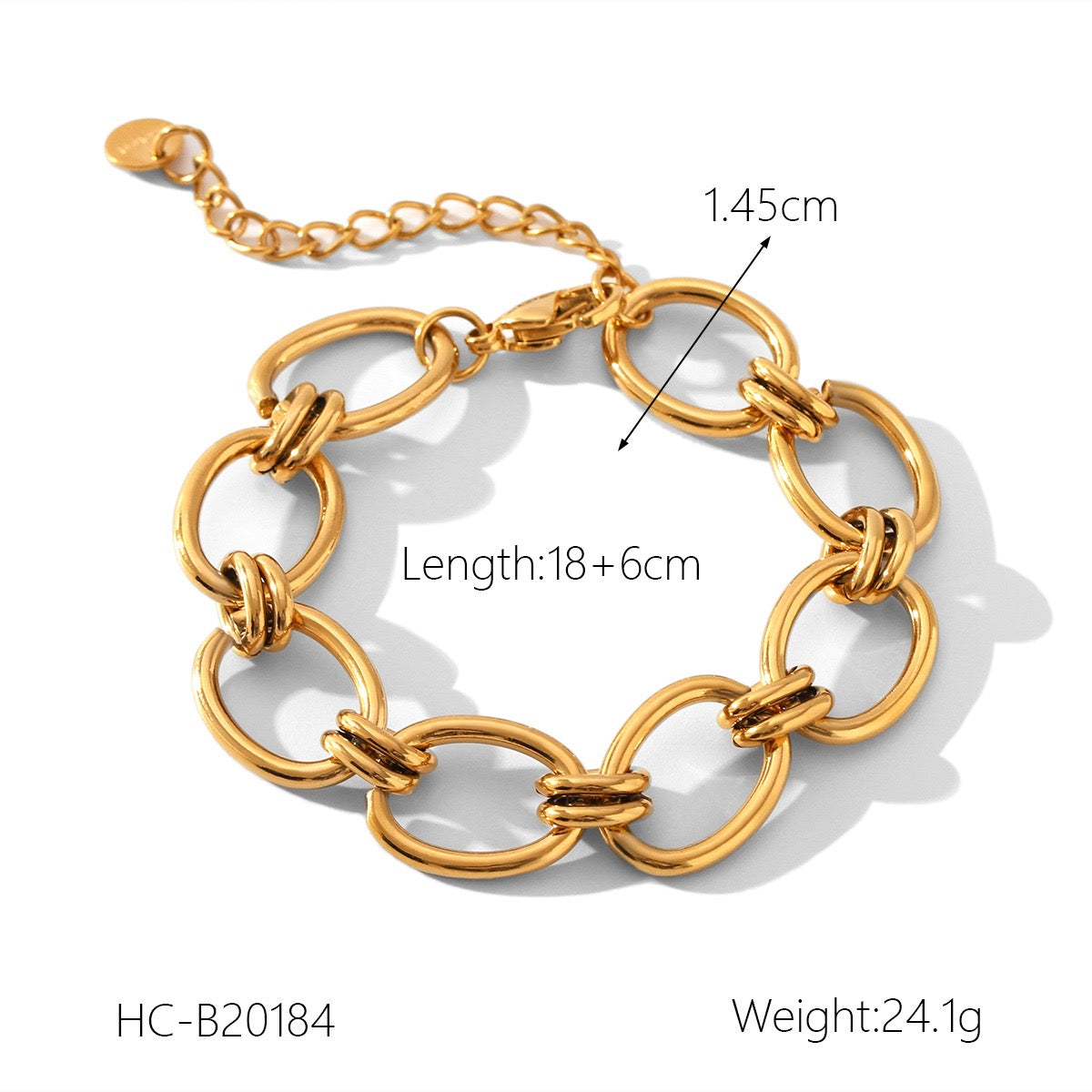 Statement chunky chain bracelets