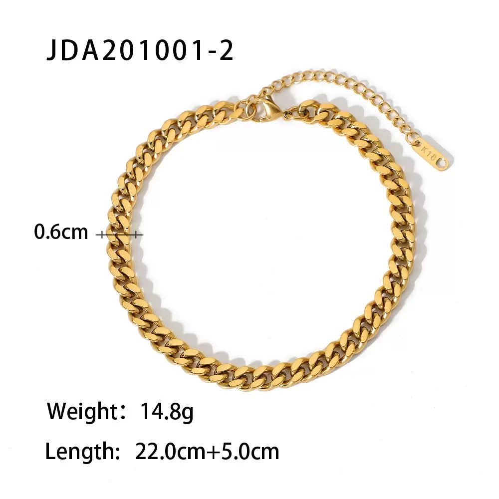 Statement chunky chain bracelets