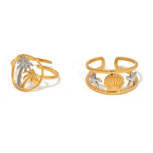 Tropical holiday rings