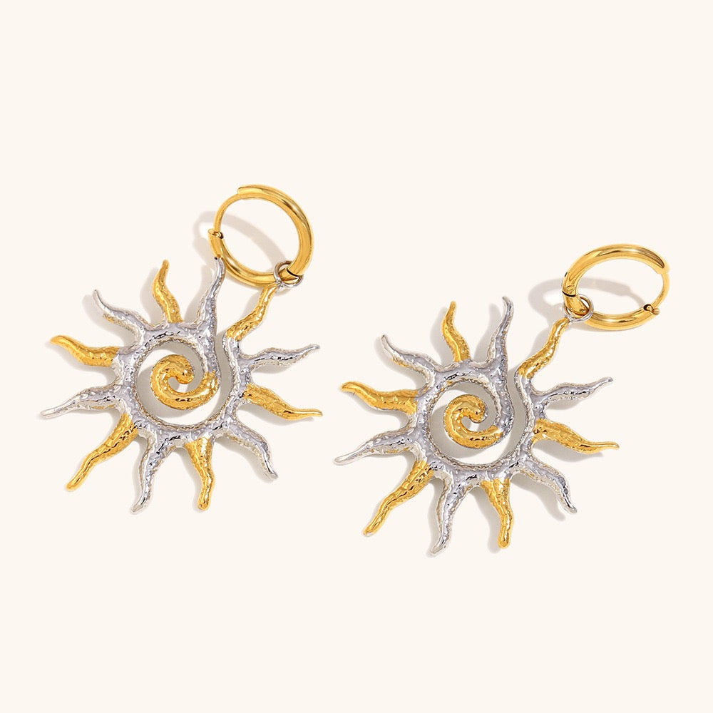 Two tones sun hoops
