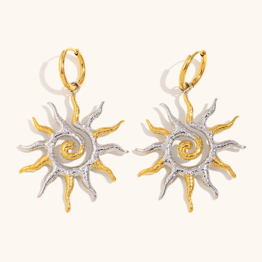 Two tones sun hoops