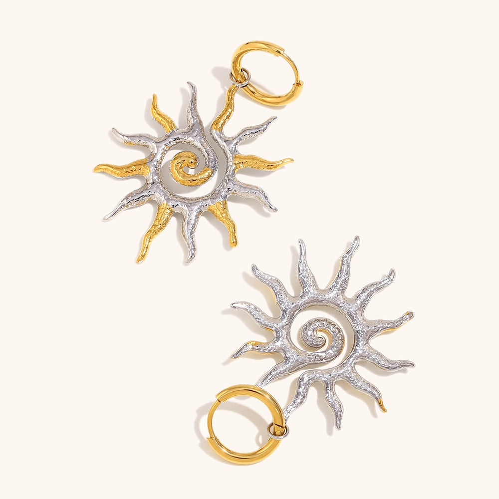 Two tones sun hoops