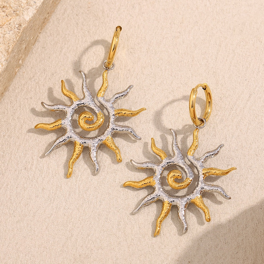 Two tones sun hoops