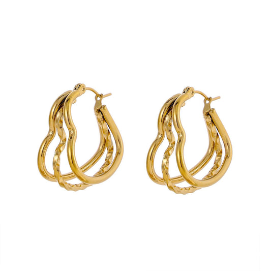 Triple heart hoops