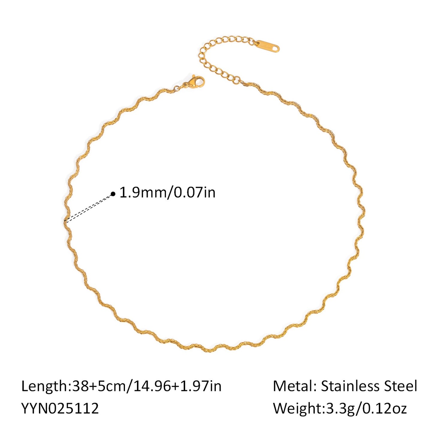 Wave necklace