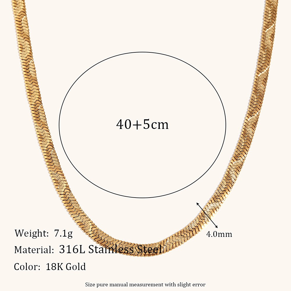 Water shine chain necklace