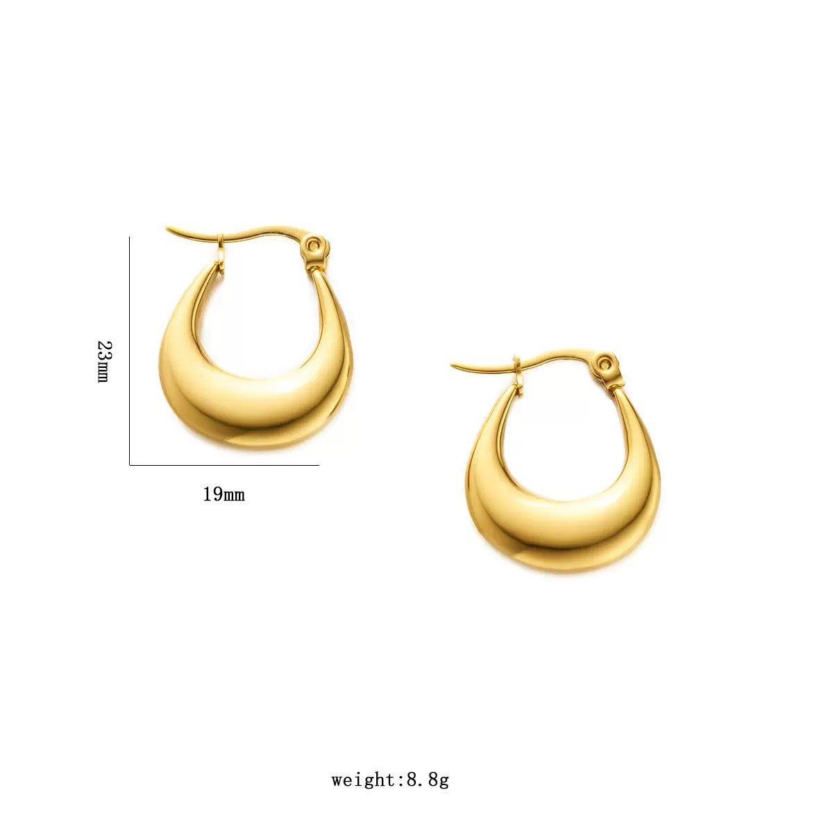 Small Round dainty hoops