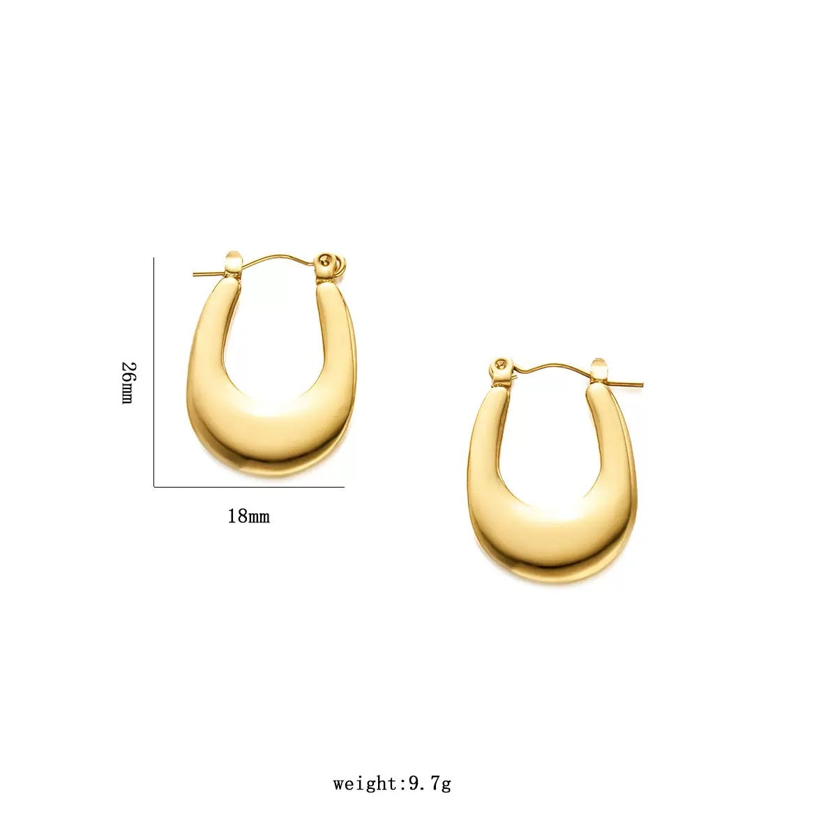 Classic square hoops