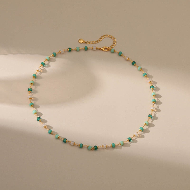 Light Green dream necklace and bracelet