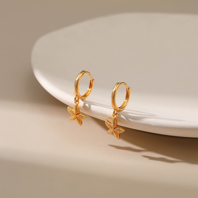 Gold plated hoops