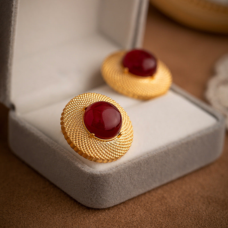 Little red hats earrings