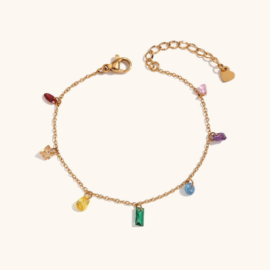 Rainbow stones bracelet