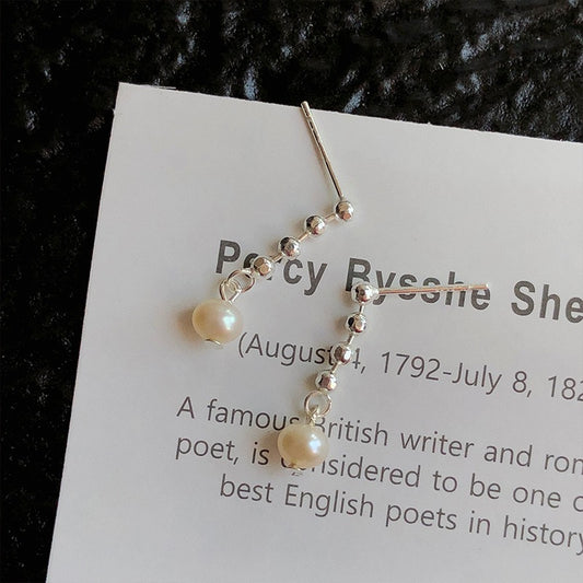 Sterling silver pearl earrings