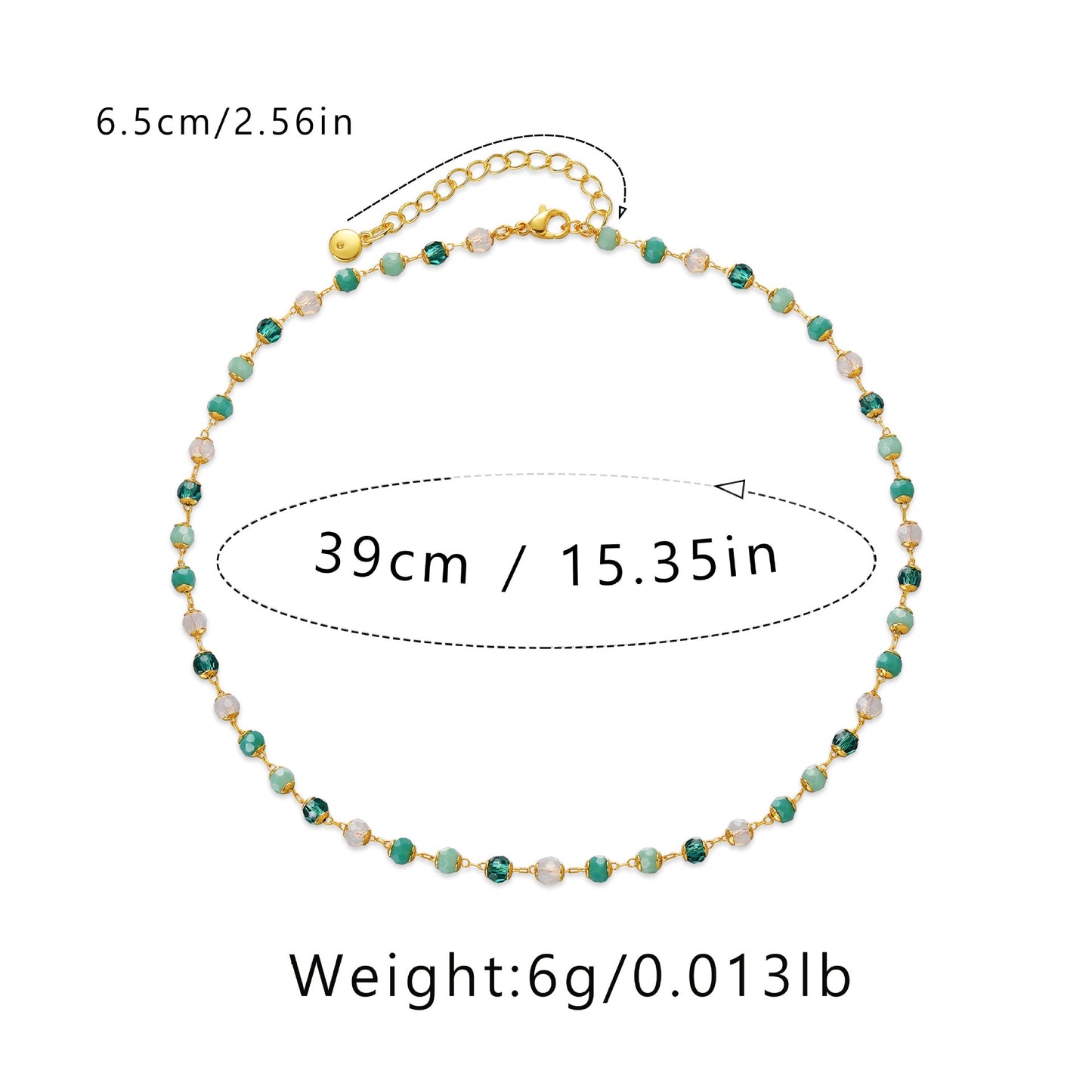 Light Green dream necklace and bracelet