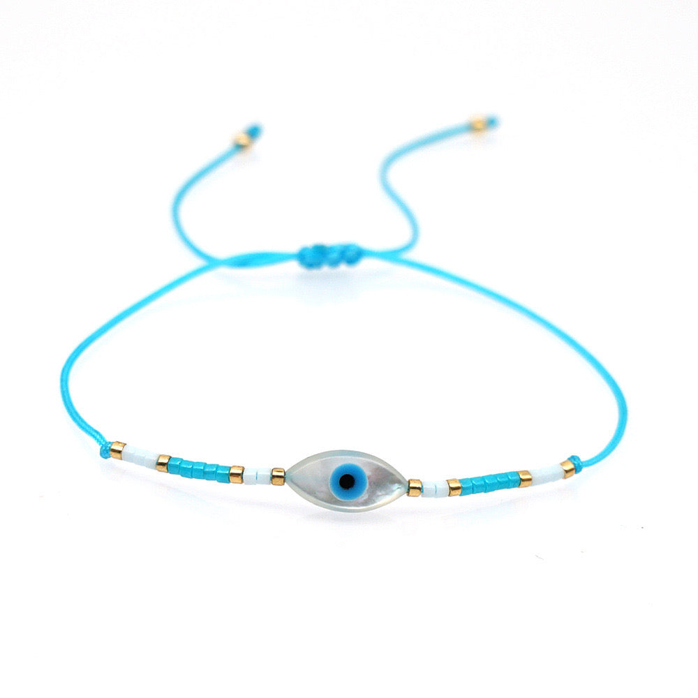 Eyes on you tila beads handmade bracelet