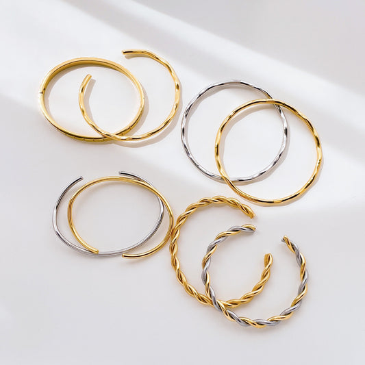 Tiny wave bangles