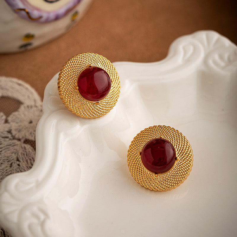 Little red hats earrings