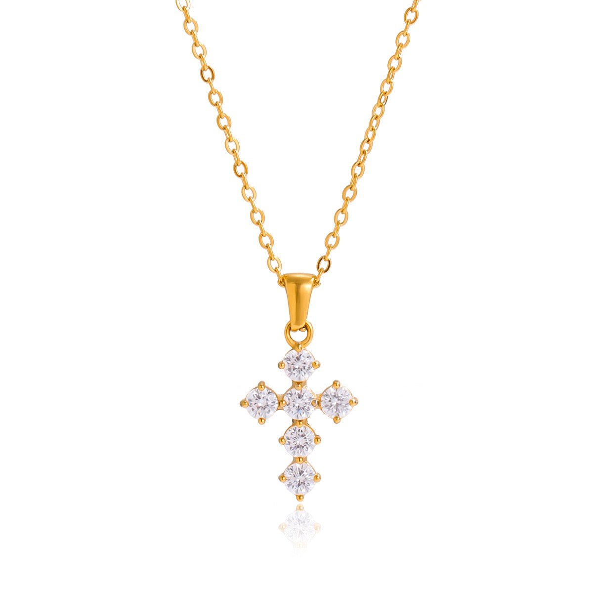 Dainty cross necklace