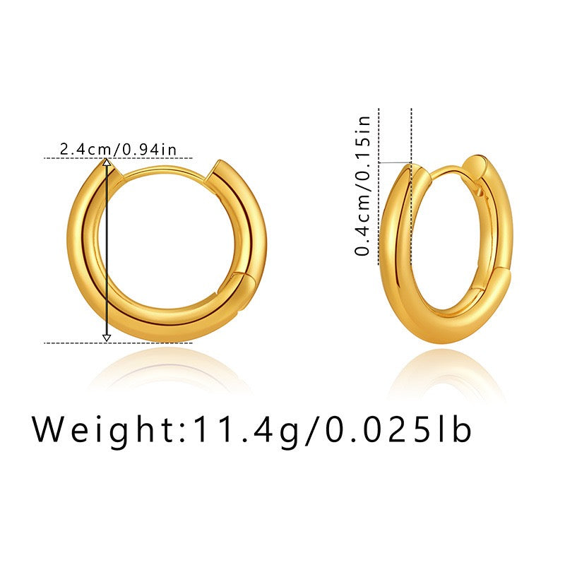 Classic gold hoops