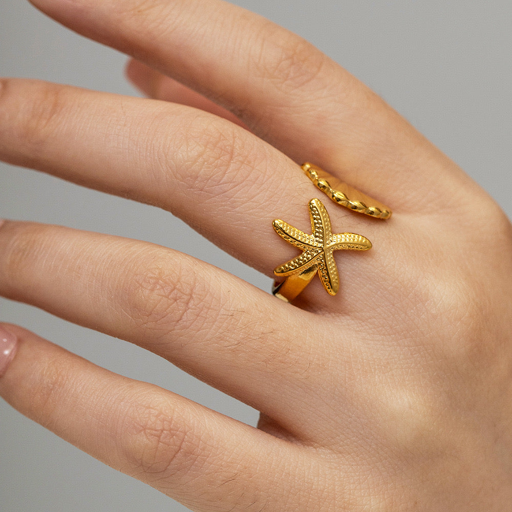 Starfish and shell rings