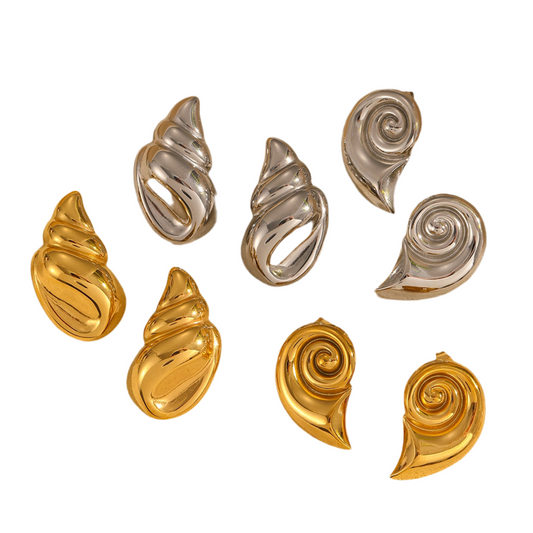 Aurora Sea snail earrings