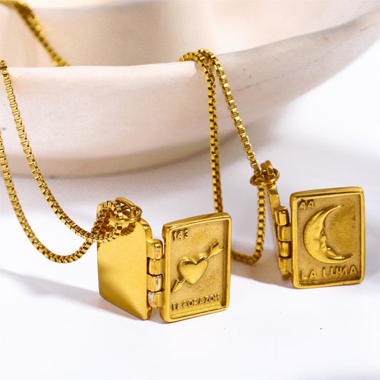 Gold plated locket necklaces