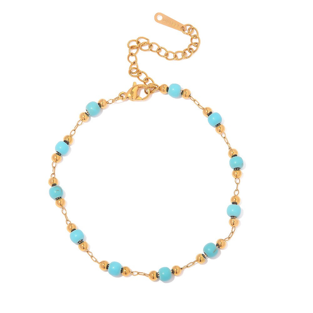 Blue turquoise bracelet