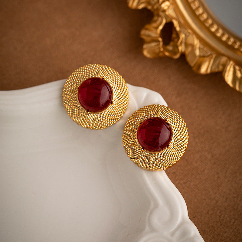 Little red hats earrings