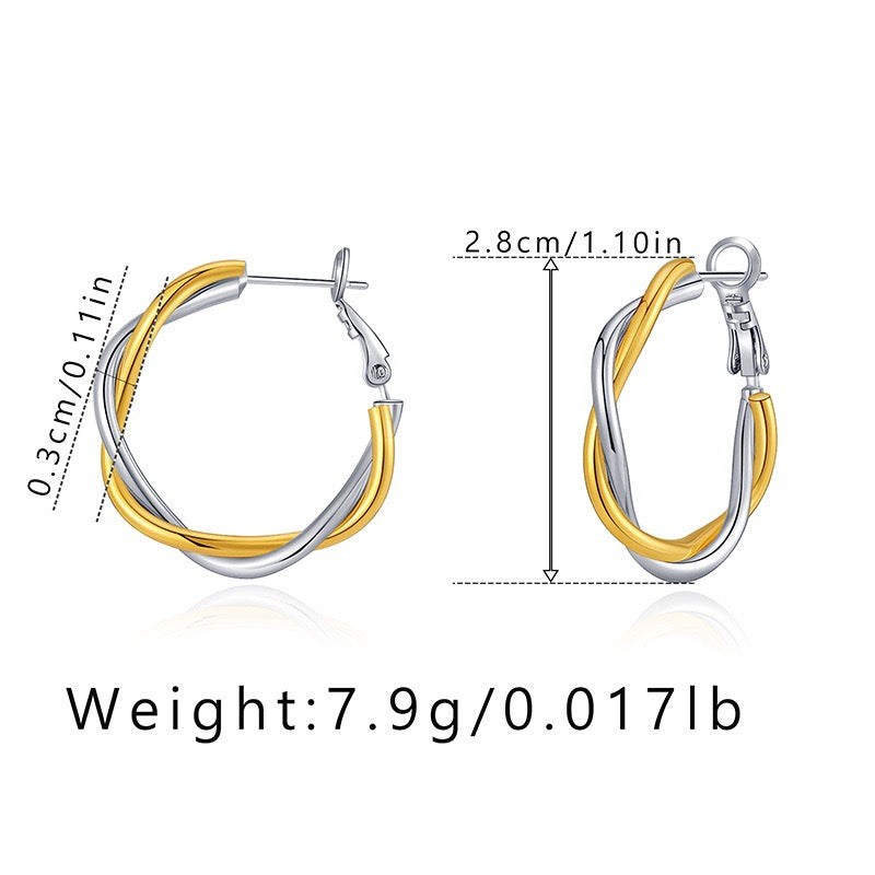 Gold and silver hoops collection