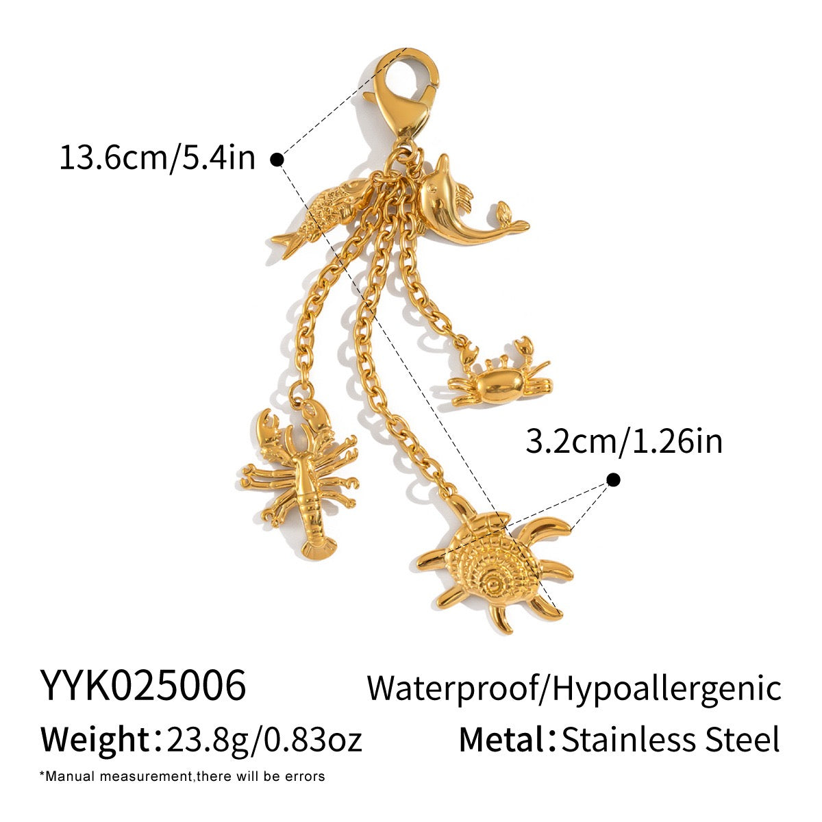 Beach side key chain / bikini pendant