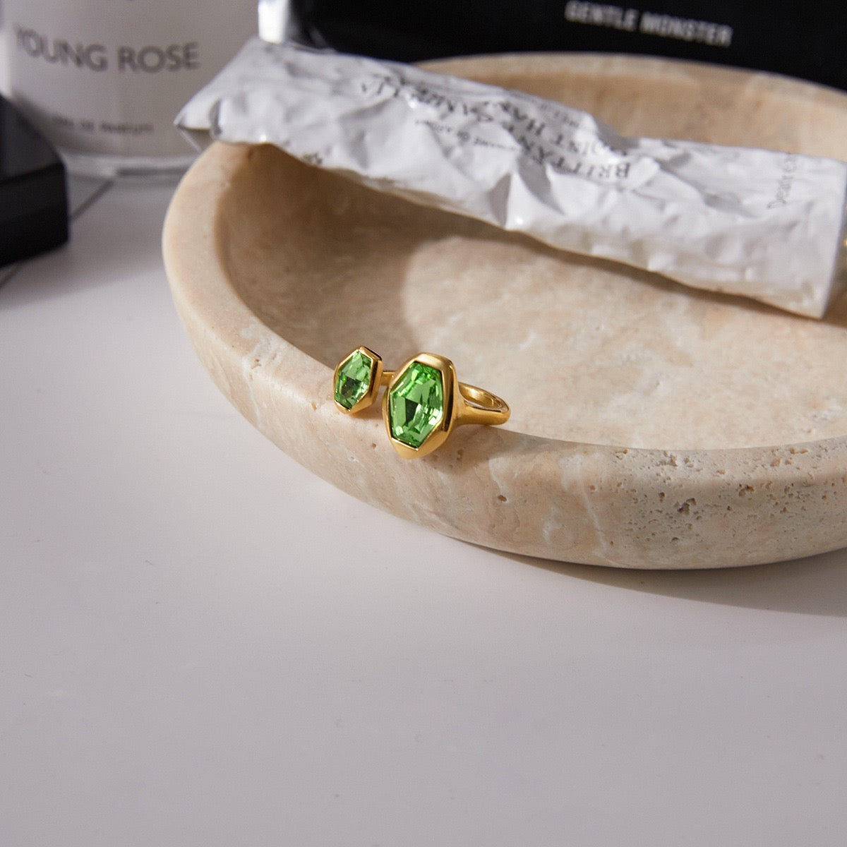 Green stars ring