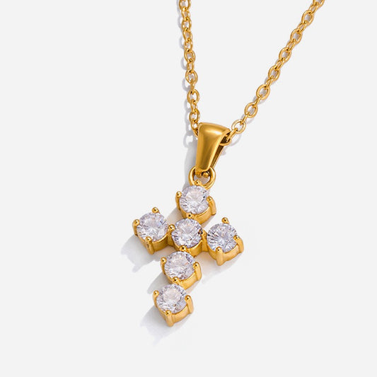 Dainty cross necklace
