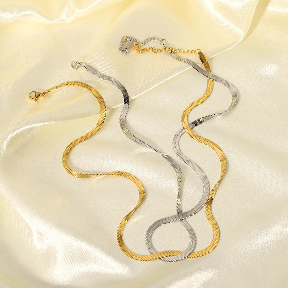 Classic snake necklaces