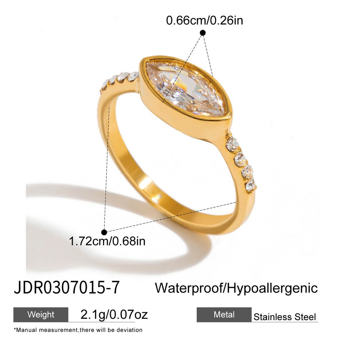 Rising Moon rings set