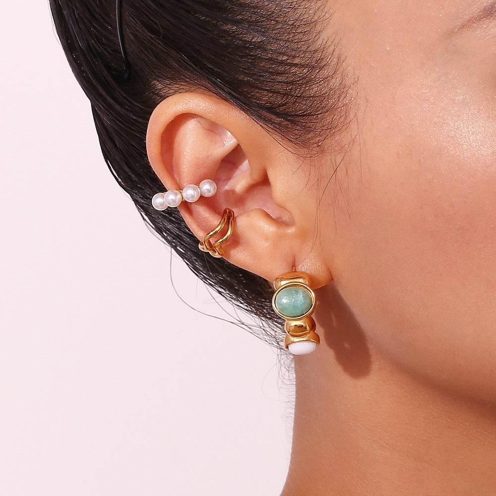 Turquoise stones studs