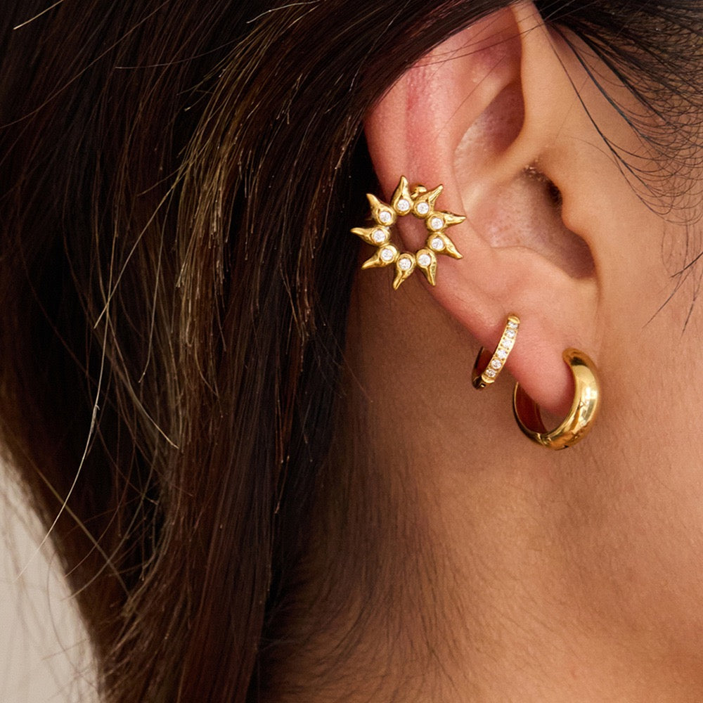 Dainty sun ear cuffs