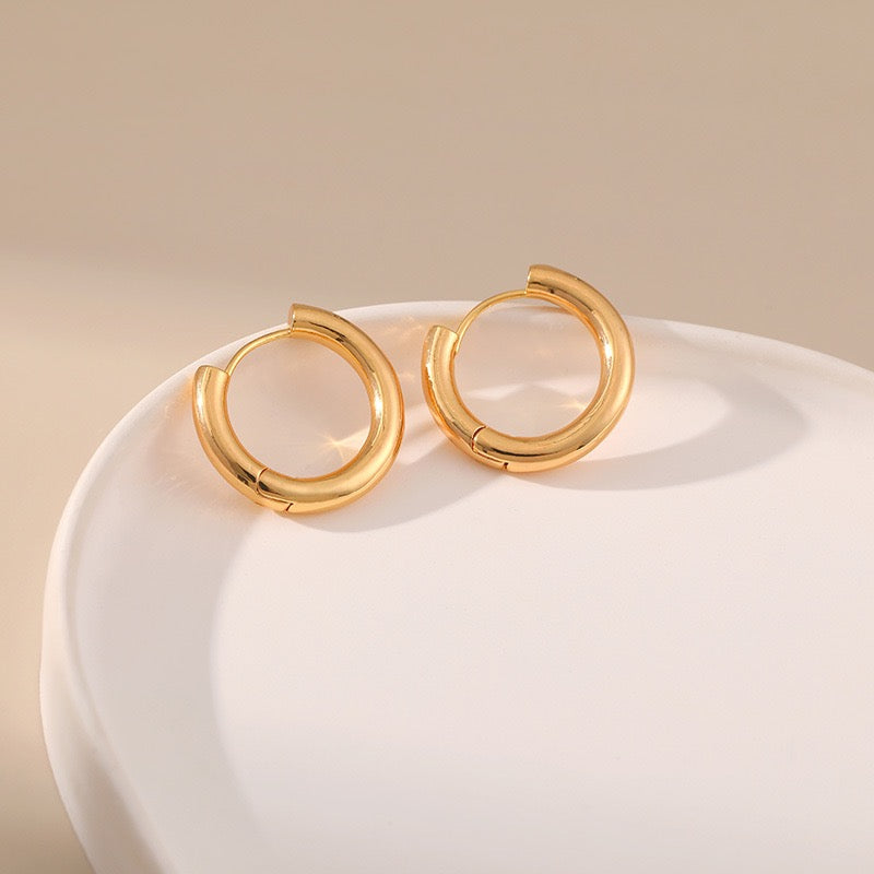 Classic gold hoops