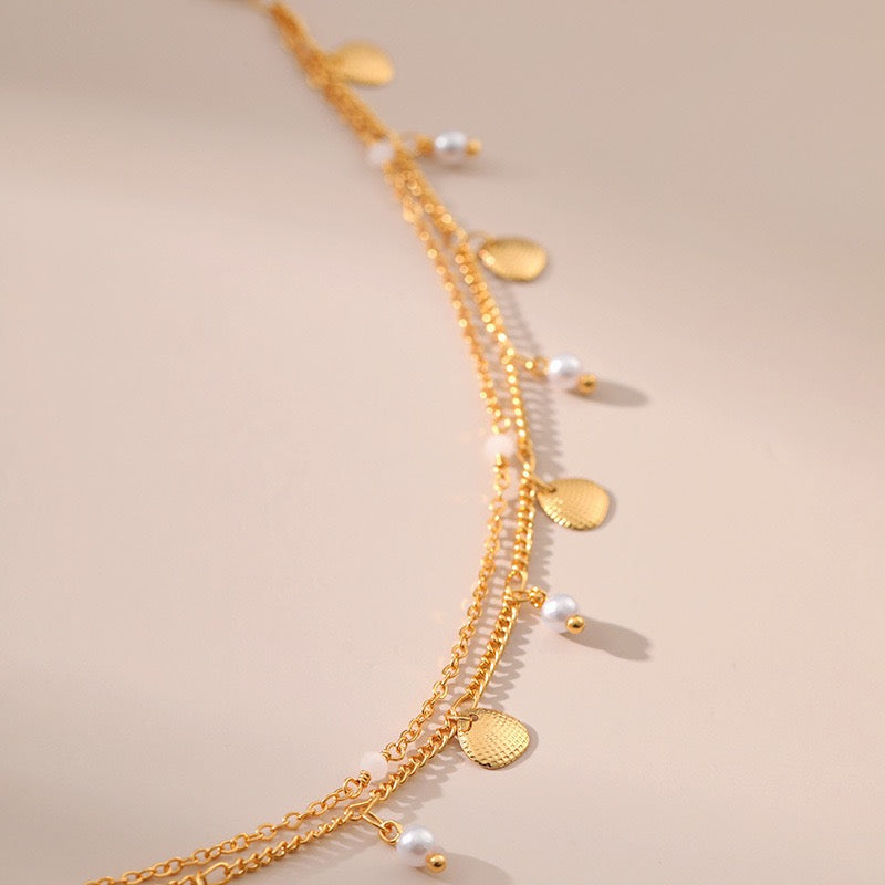 Double layer Shell anklets