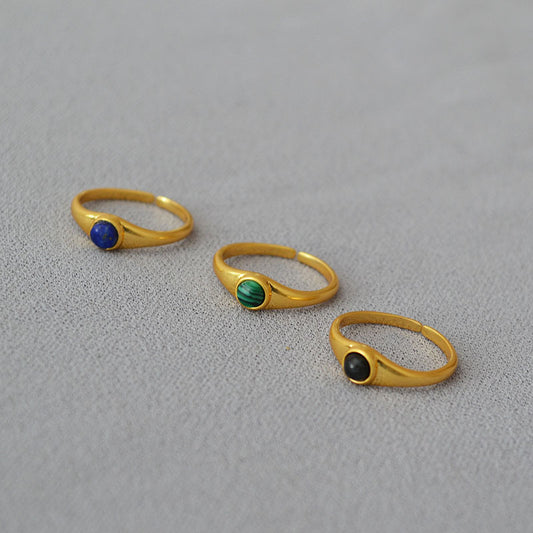 Round stone rings