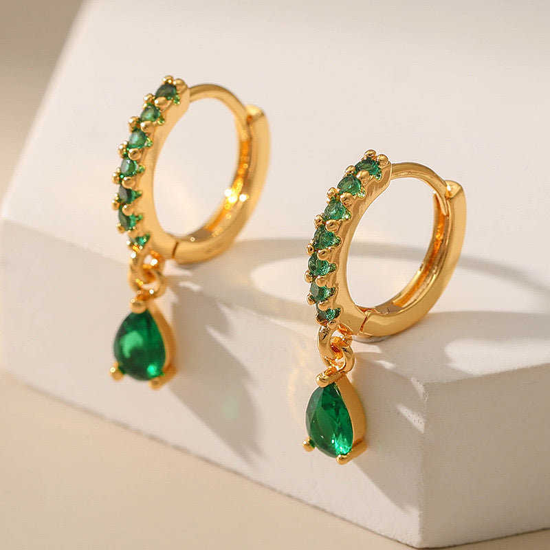 Gold plated hoops