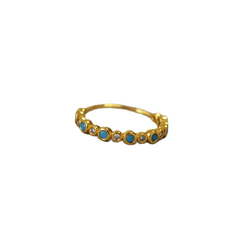 Blue turquoise ring