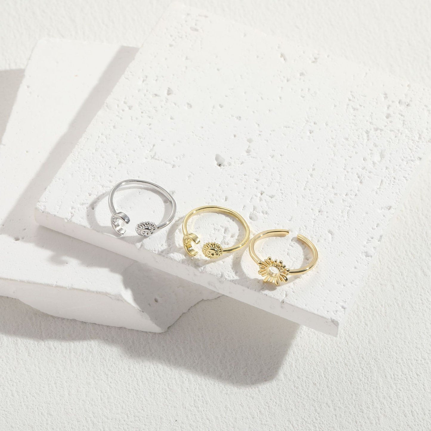 Sun and moon rings