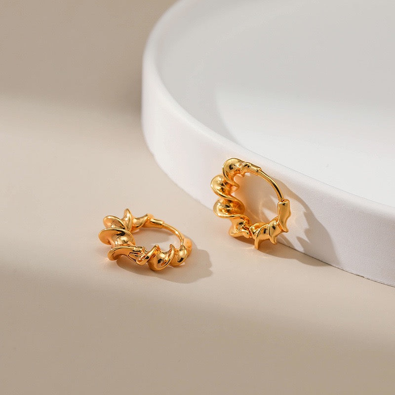 Gold plated earrings