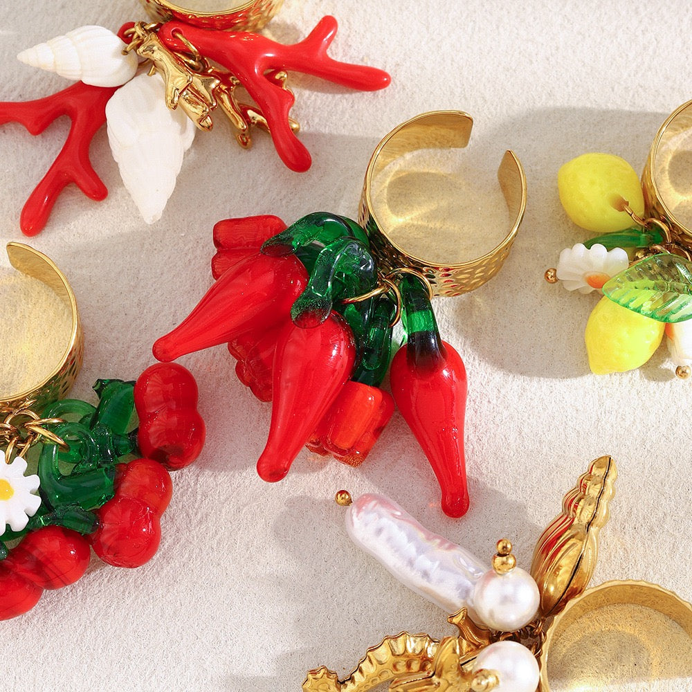 Italian garen rings collection